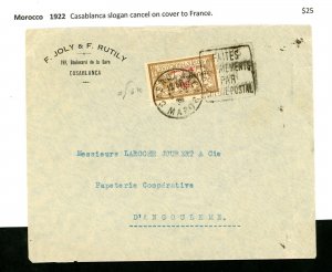 French Morocco 1922 Cover