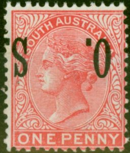 South Australia 1899 1d Rosine SG081a O.S Inverted V.F MNH
