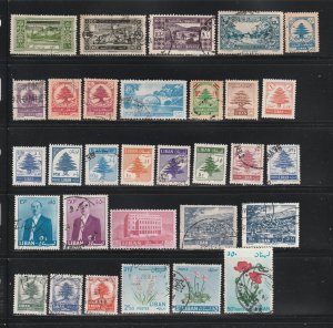 Lebanon Lot A All The Stamps Are In The Scan