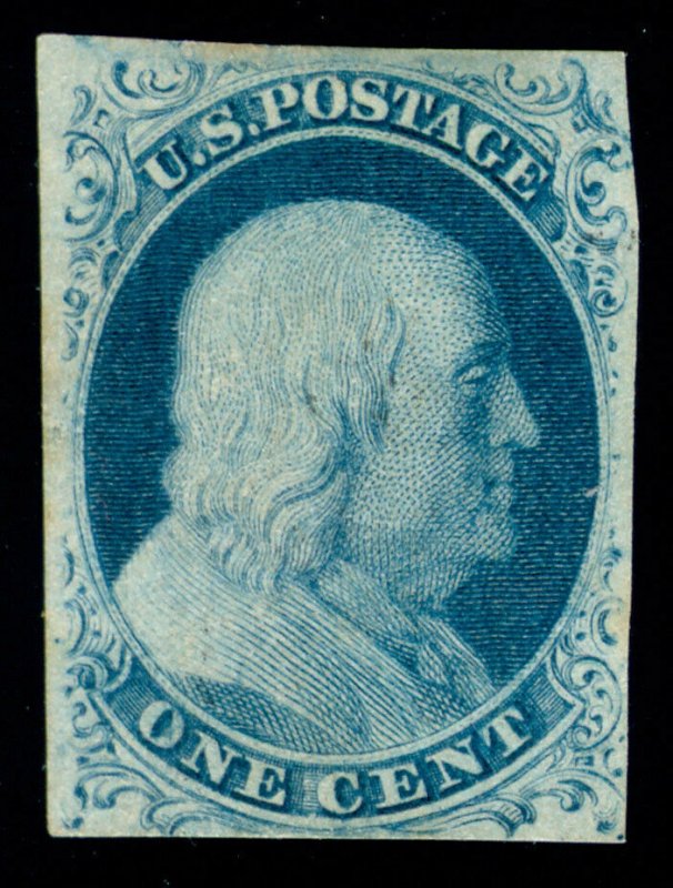 MOMEN: US STAMPS #9 UNUSED 26R1E SOUND CAT. $260