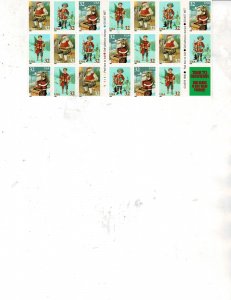 Holiday Christmas Greetings 32c US Postage Booklet of 20 stamps #3008-11