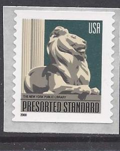 USA 3447a NY Public Library Mint .(10) cent Coil stmp 2003yr