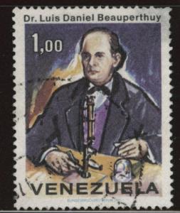 Venezuela  Scott 994 used Dr. Beauperthuy 1971 stamp