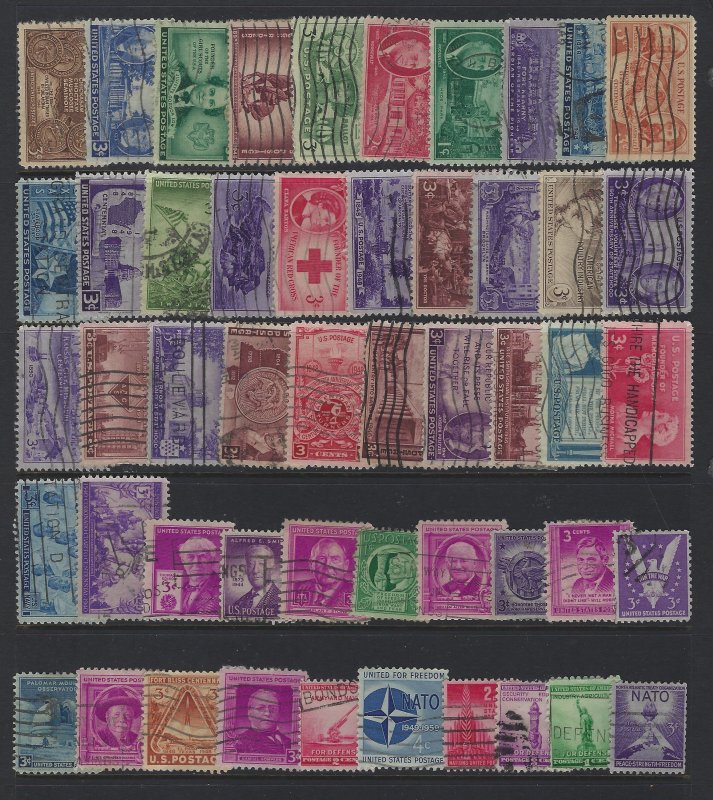 United States, Lot of 100 Stamps, Used