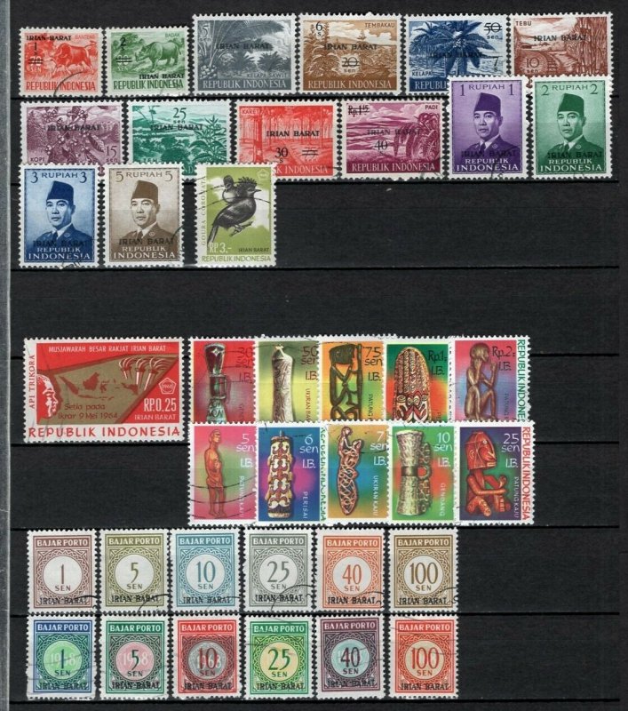 West Irian 1963-70 Used Selection Including Sets