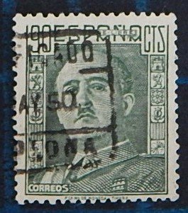 Spain, 90 Cts, 1946, Definitive Issue - General Franco, Espana (2556-Т)