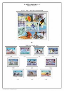 British Antarctic Territory (BAT) 1963-2017 PDF (DIGITAL) STAMP ALBUM PAGES