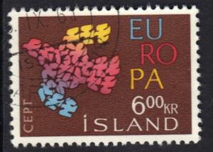 Iceland  cancelled  1961 Europa  6k   #