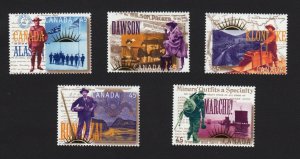 Yukon Gold Rush CANADA 1996 VF Set of 5 VF MNH 1606a-e