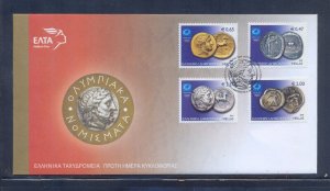 Greece 2004 Athens 2004 Olympic Coins FDC VF.