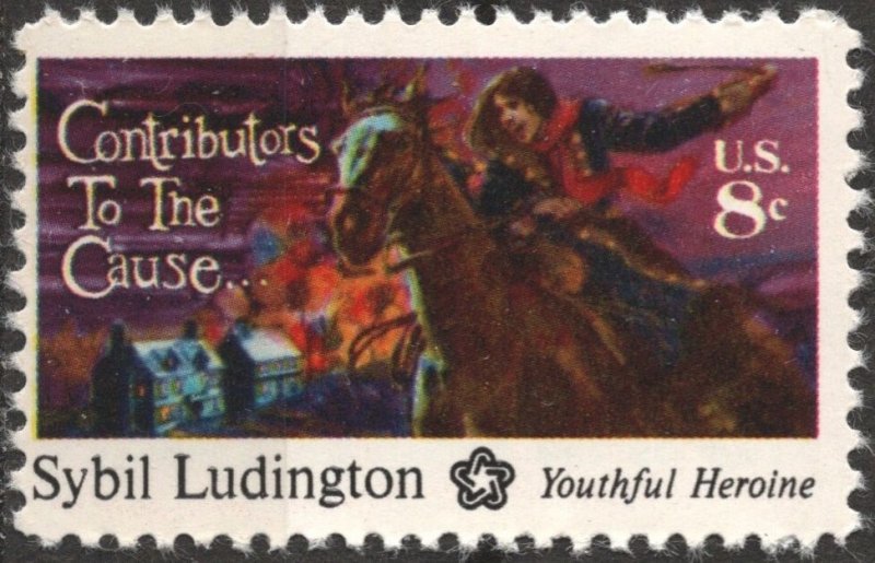 SC#1559 8¢ Contributors to the Cause: Sybil Ludington (1975) Used