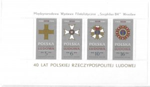 1984   POLAND  -  SG.  MS 2945  -  40th ANNIVERSARY OF REPUBLIC   -  MNH