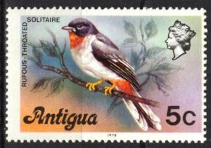 Antigua 1978 Birds Rufous - Throated Solitaire MNH**