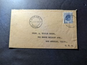 1908 Romania Cover Corabia Cursa to Los Angeles CA USA