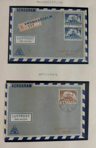 GREENLAND TOWN CANCEL COVERS 2 albums 144 diff covers w/First Day postmark