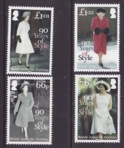 British Antarctic Territory-Sc#507-10- id9-unused NH set-QEII-90th birthday-2016