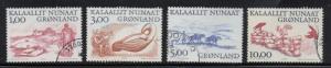 Greenland Sc 380-3 2001 Viking Life stamp set used