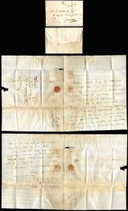 1794 Entire to Guernsey with Curved Weymouth pmk via Channel Packet Service