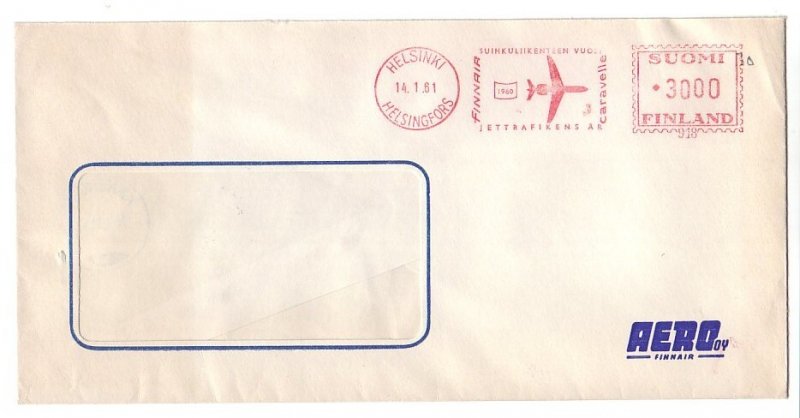 Meter cover Finland 1961 Finnair - Airlines