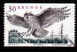 Sweden -  #1761 Eagle Owl  - Used