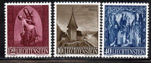 Liechtenstein #317-19, Mint Never Hinge.