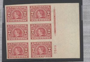 United States #371  Plate Block