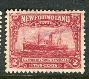 CANADA NEWFOUNDLAND; 1928 early pictorial issue fine used 2c. value