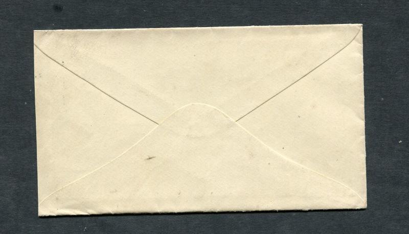 Postal History - Syracuse NY 1865 Black Negative Cross Cancel #65 Cover B0254