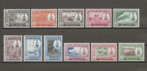 MALAYA/PENANG 1960 SG 55/65 MNH Cat £38