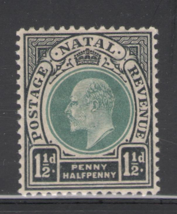 Natal 1902 King Edward VII 1 1/2 p Scott # 83 MH