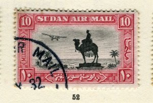 BRITISH E. AFRICA PROTECTORATE; 1931 Camel + Plane issue used 10m. value