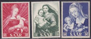 Saar # 250-252, Madonna & Child, Mint NH