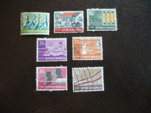Stamps - Indonesia - Scott#766,768,770-773,775 - Used Part Set of 7 Stamps