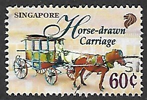 Singapore # 780 - Bullock Cart - used.....{KlBl27}