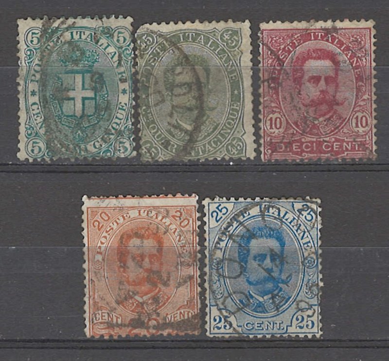 COLLECTION LOT # 5387 ITALY 5 STAMPS 1889+ CV+$25