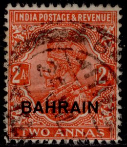 BAHRAIN GV SG6, 2a vermilion, FINE USED. Cat £23.