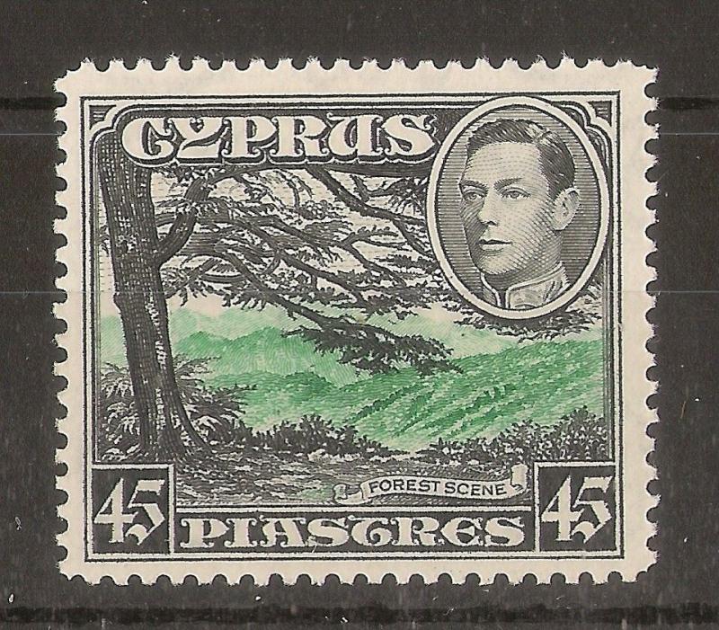 Cyprus 1938 45pi SG161 MNH Cat£55