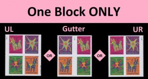 US 5812-5815 5815a Piñatas Pinatas forever plate block (4 stamps) MNH 2023