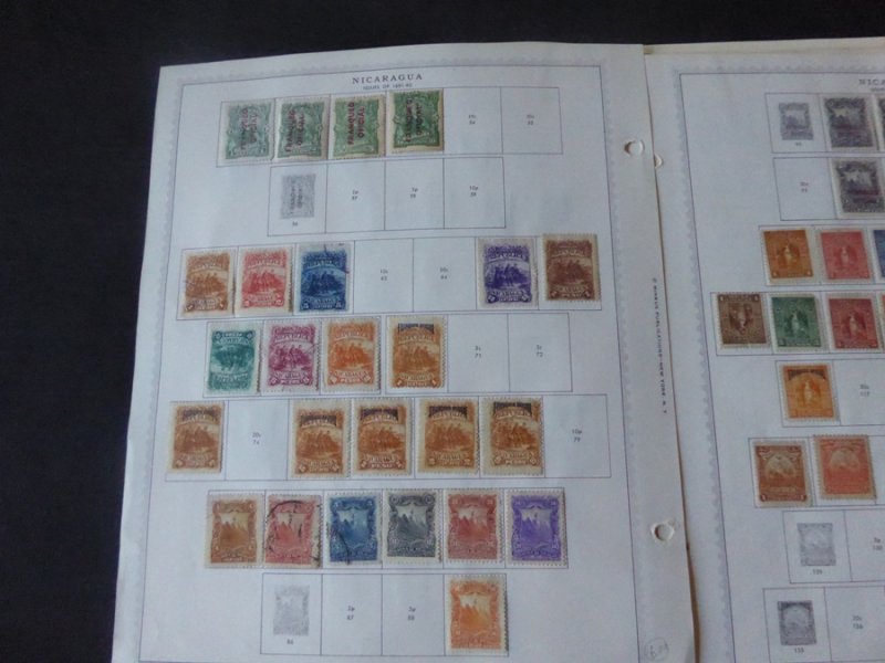 Nicaragua 1862-1974 Stamp Collection on Album Pages​