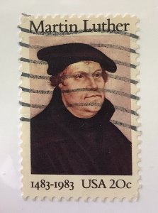 USA 1983 Scott 2065 used -  20c, 500th Anniversary of Birth of Martin Luther