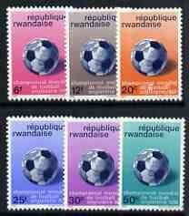 RWANDA - 1966 - Football World Cup - Perf 6v Set - Mint Never Hinged