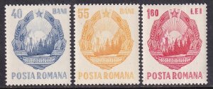 Romania (1967) Sc 1971, 1973, 1980 MNH. Stock photo. See description