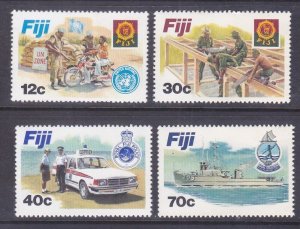 Fiji 462-65 MNH 1982 Disciplined Forces Police Navy Ship Construction Set of 4