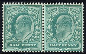 Great Britain Sc#127 King Edward VII (Pair) S/G # 215 MNH