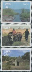 South West Africa 1986 SG467-469 Life in the Caprivi strip (3) MLH