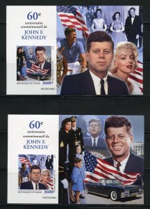 NIGER 2023 60th MEMORIAL ANNIVERSARY OF JOHN F. KENNEDY IMPF S/S SET  MINT NH