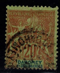 Dahomey Scott 7 Used stamp Note a few short perfs