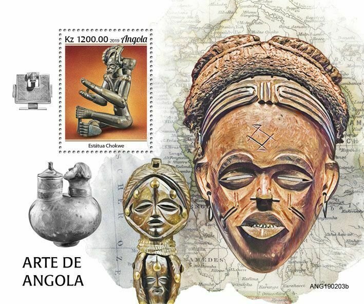 Z08 IMPERF ANG190203b Angola 2019 Art MNH ** Postfrisch