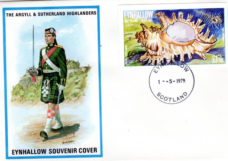 Eynhallow Holy Island (Scotland) 1979 Sea Shells ovpt.Year of the Child S/S FDC