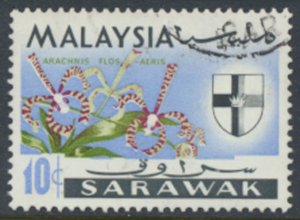 Sarawak  SC# 232 Used Orchids Flowers see details & scans